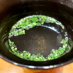 日本ばし さく間 - 潮汁 くぅ～柔らかくて深い味がたまらん