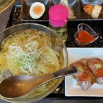 山形牛ステーキ＆焼肉 かかし - 冷麺&肉寿司定食