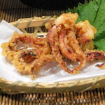 Fried squid leg