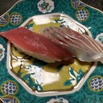 鮨よし - カツオとあじ