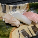 鮨よし - ばい貝、いか、カジキ