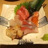 Tenkai - お造り5種盛り：本鮪、真鯛、鰤、サーモン、蛸。