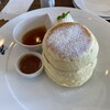 シーサイド カフェ ハノン - ミハマパンケーキ［3pcs］（¥830）／生クリーム（¥280）／キャラメルソース（¥180）