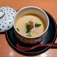 神楽坂 和食 千 - 白魚の茶碗蒸し