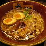 Kurumetonkotsushiborimanshuuyagaichiban - 極味玉ラーメン