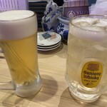 Neo Taisyu Izakaya Sake Tonadeshiko Shichihenge - 生ビールとメガジムハイ