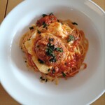 ポポラマーマ - 料理写真:ミニハンバーグ・チーズナポリタン