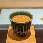 鮨菜 和喜智 - 2023.11 香箱蟹飯蒸し（酢飯入り）茶碗蒸し