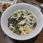 焼肉の和民 - ミニのり玉うどん