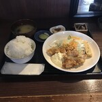 Asa No Ha - とり天南蛮定食（ご飯大盛）