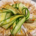 芙蓉菜館 - 豚肉スライス、にんにく醤油ソース