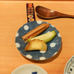 鮨 尚充 - いぶりがっことマスカルポーネ、ごぼう