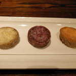 茶良ら - 左から栗あずま、パープルスイートロード、人参芋