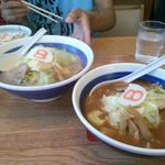 ８番らーめん - 野菜ラーメン　塩＆味噌
