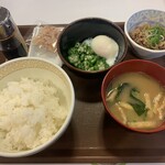 Sukiya - 牛まぜのっけ朝食　390円