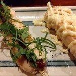 酉や 喜兵衛 - ささみ梅しそ、ささみマヨネーズ