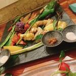 Emboca Karuizawa - 薪窯焼　野菜の盛り合わせ