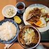 Sobadokoro Touan - 生姜焼き定食(850円)です。