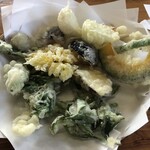 やまびこ - 天ぷらハーフ。