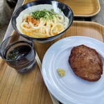 山越うどん - ・釜玉うどん　・さつま揚げ