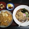 よし乃 - 冷やしたぬき＆親子丼のセット（￥850）