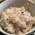 自然薯の里 - 古代米のご飯✨