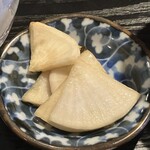 自然薯の里 - 大根の漬物✨