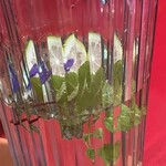 自然薯の里 - ライム✨ミント✨お花入りお冷ピッチャー✨