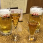 神谷バー - 生ビール（小）600円　　　　　生ビール（小）600円
            　　　電氣オールド450円　　デンキブラン350円