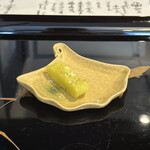 割烹 新多久 - 銀杏餅炭焼き