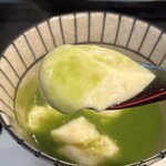 割烹 新多久 - 春菊の茶碗蒸し