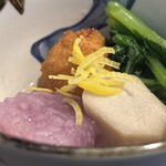 割烹 新多久 - 野菜の炊き合わせ