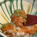 割烹 新多久 - めがにの飯蒸し