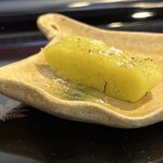 割烹 新多久 - 銀杏餅炭焼き