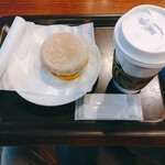 スターバックス・コーヒー - ドリップコーヒー(Grande)+あらびきソーセージパティスクランブルエッグ