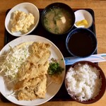 お食事処　味松 - 天然ハマチ天ぷら定食