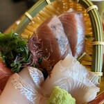 Sushi To Yakitori Daichi - 右上鰹、右下が噂の？wイラ！！本当独特の食感と味で初めて食べました