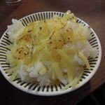 ラーメンステーション西中島南方 - トッピングの炙りチーズリゾット