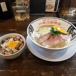 縁乃助商店 - 味玉古風（ミニレアチャーシュー丼セット）