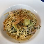 OTTIMO Seafood garden - 秋茄子、海老、青紫蘇のパスタ