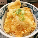 Udon Ubara - Aセットの鶏天丼　すごく美味しいです。
