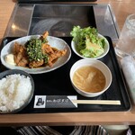 焼肉のわびすけ - ネギバカ油淋鶏定食980円