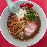 山岡家 - 2023年11月　鬼煮干ラーメン 餃子セット(期間限定)　1240円