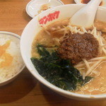 テンホウ - タンタン麺480円+半ライス70円