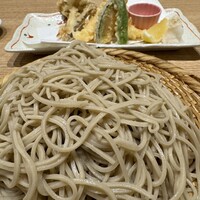 手打ちそば 大石 - 天せいろ大盛り。