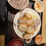Ootoya - れんこんと鶏ひき肉のはさみ揚げ