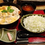 とんかつ新宿さぼてん - ふんわり卵のかつ丼(熟成三元麦豚ﾛｰｽかつ)1540円