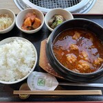 YAKINIKU A FIVE 徳 - ホルモンチゲ定食1,100円