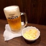 東家 - 飲み放題レギュラー　生ビール・お通し(ポテサラ)