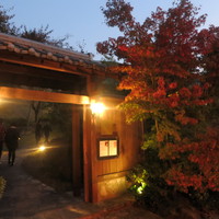 阿蘇迎賓館 縷々 - 入り口の紅葉もいい感じ。